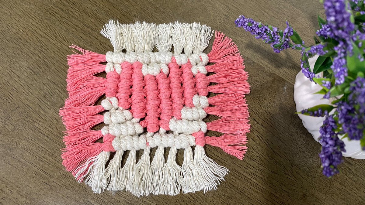 SweetMacrame's tweet photo. Heart Macrame Coaster|粉红色的心形杯垫|Coaster Tutorial|心形花边杯垫教程|花边餐垫教程|Macrame ... https://t.co/s9y2V6wvkz 来自 @YouTube https://t.co/nl6rPAR7xV