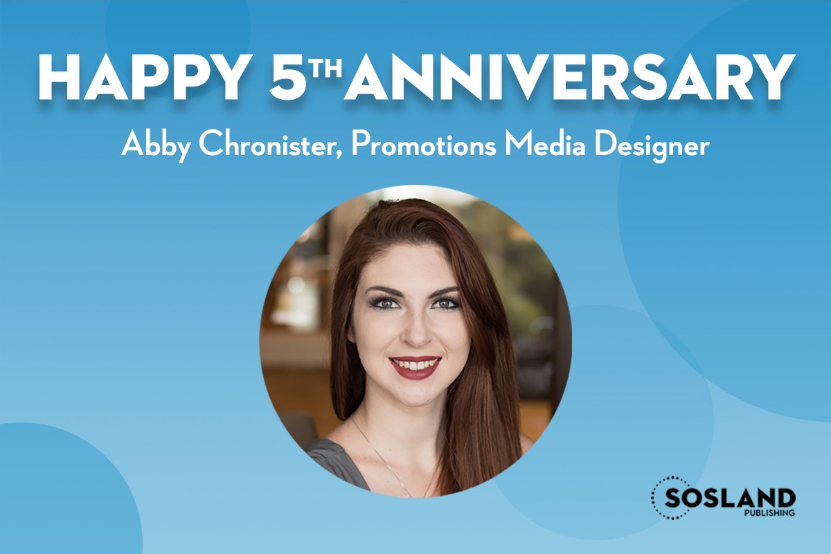 We would like to wish Abby Chronister a happy work anniversary!  We are lucky to have her on our team and appreciate all that she has done for us over the years.