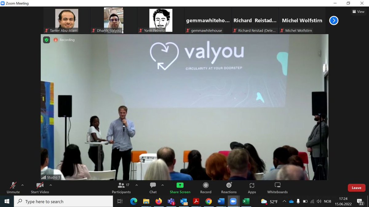 CloudEARTHi's tweet photo. A great pleasure to work with such brilliant talents. @CloudEARTHi  and @EIT_HEI  Initiative make the change. A new startup #Valyou is on the horizon with a vision to help our society to be cleaner, and greener by enabling the recycling of e-waste. https://t.co/CqFn336dnW