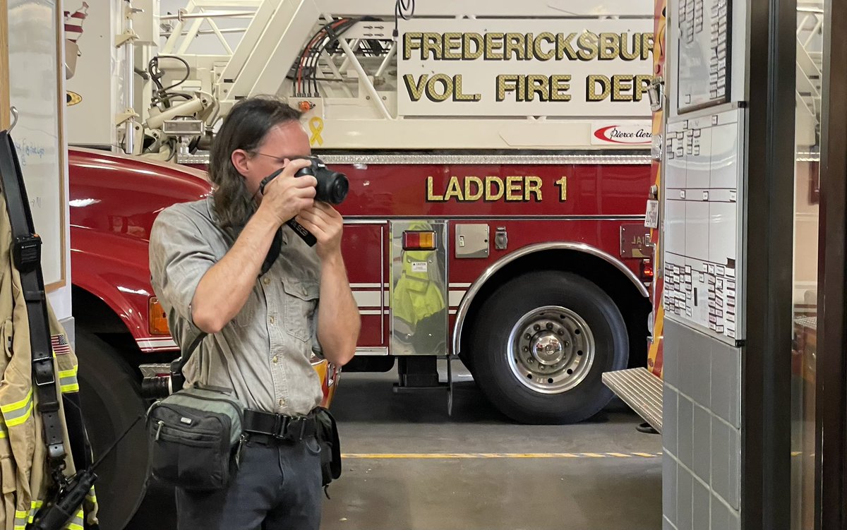 bradleywilson09's tweet photo. Here we are at the last full day of @atpi #atpisw22 documenting a day in the @visitfredtx fire department. So many stories. So little time. https://t.co/OBhhaOmZ5W