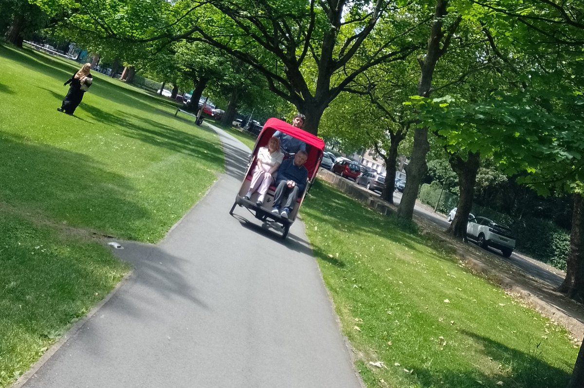 PelotonLiv's tweet photo. Relationships began today on a funny looking bike.

One particularly remarkable comment among many remarkable comments was how one of our passengers who forgets everything, remembered so much being on the bike. https://t.co/41hKgbrxfP