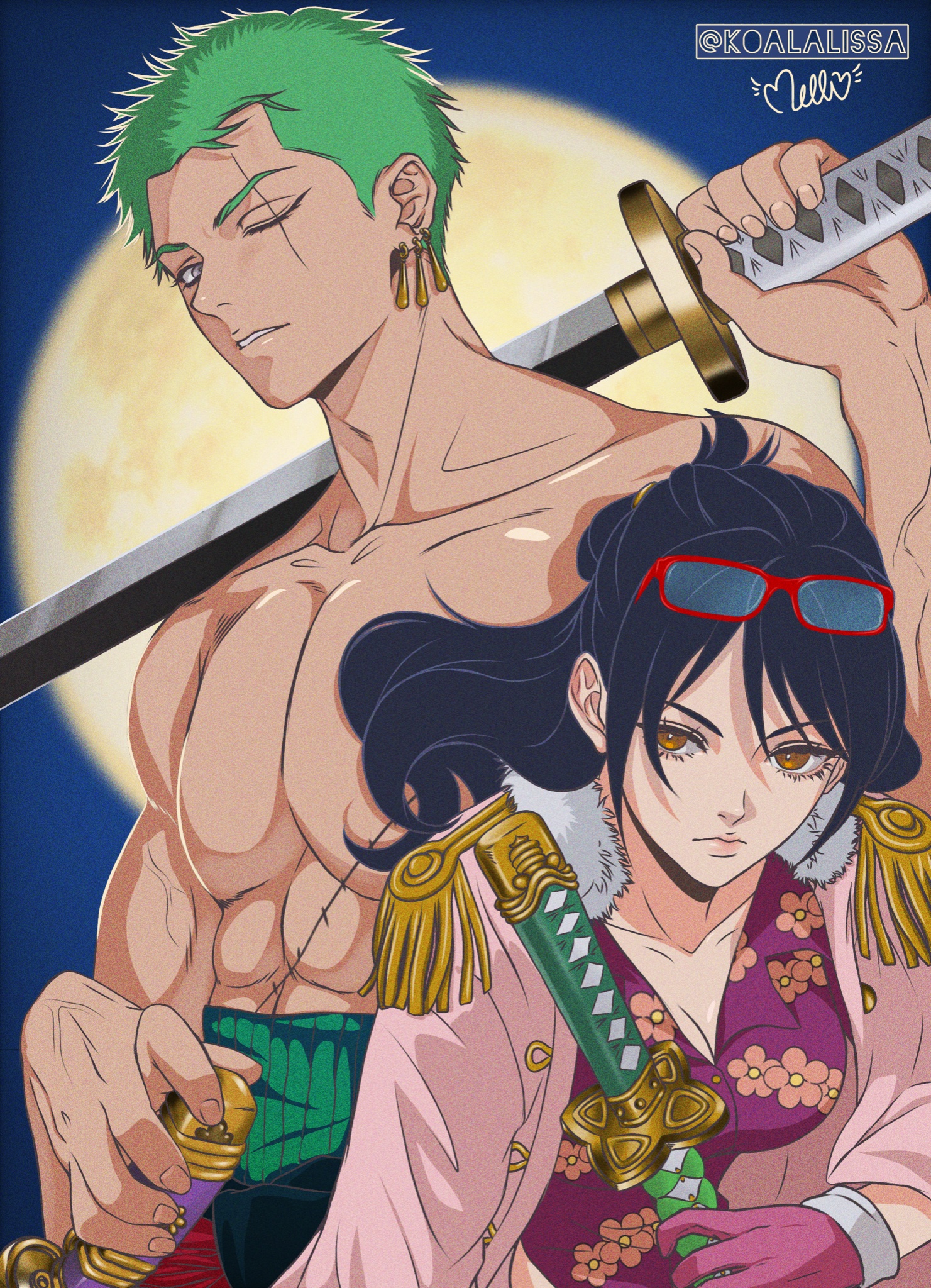 One Piece Zoro X Tashigi
