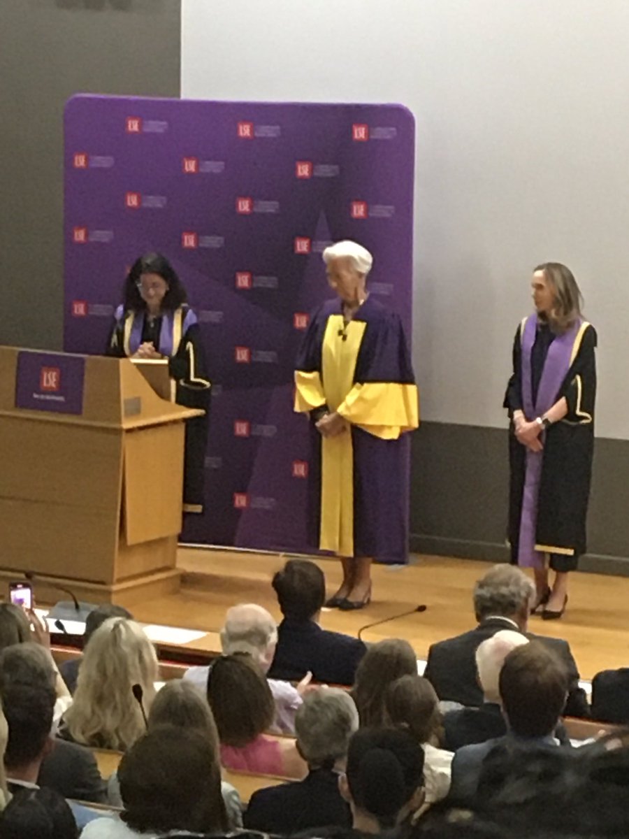 raziakkhan's tweet photo. Christine Lagarde receiving honorary doctorate at LSE from Minouche Shafik
#LSESC https://t.co/sxZaQJFIjc