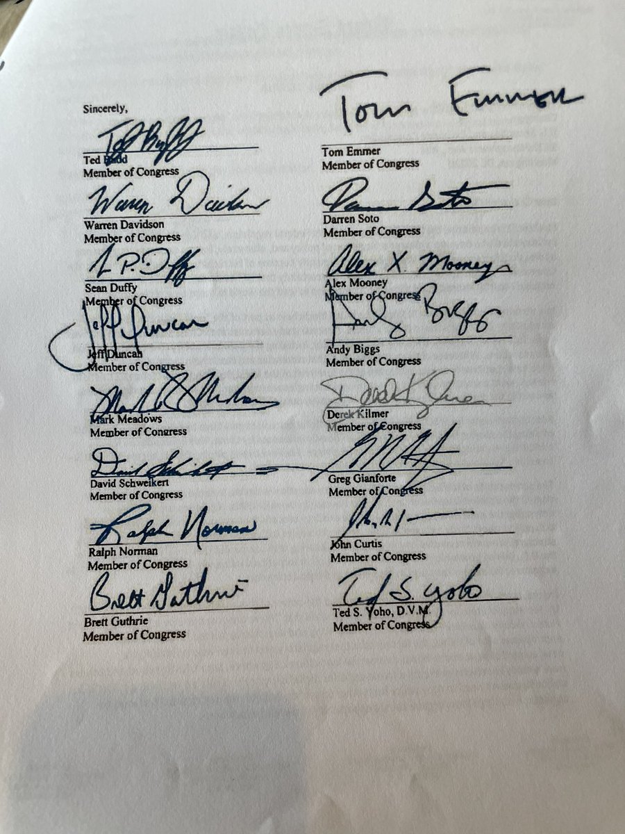 JohnEDeaton1's tweet photo. Yesterday, I asked the question why didn’t Jay Clayton do more to clear up the ambiguity and foster innovation by providing regulatory clarity, considering he had the votes w/ @HesterPeirce and Elad Roisman. This is a letter from 16 members of Congress begging for clarity. 👇 https://t.co/35f9rHvq1M