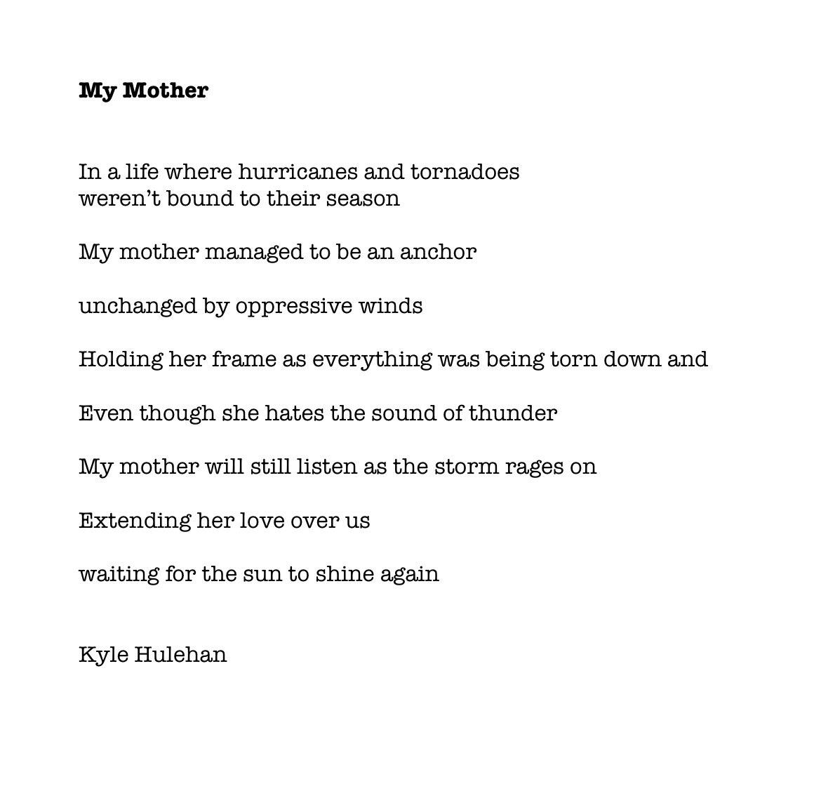 KLHwrites's tweet photo. #moms #mother #love #poetry https://t.co/sAxbIZYVAi