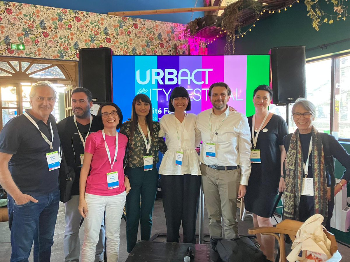 KAIROS_URBACT's tweet photo. This afternoon it was our turn at #URBACTFest to present the #kairosurbact project through the contribution of our lead expert, Miguel Rivas together with Elena Giovannini and Petar Misura from the partner cities of Cesena and Sibenik! 
#URBACT https://t.co/ohDAfyBj3m