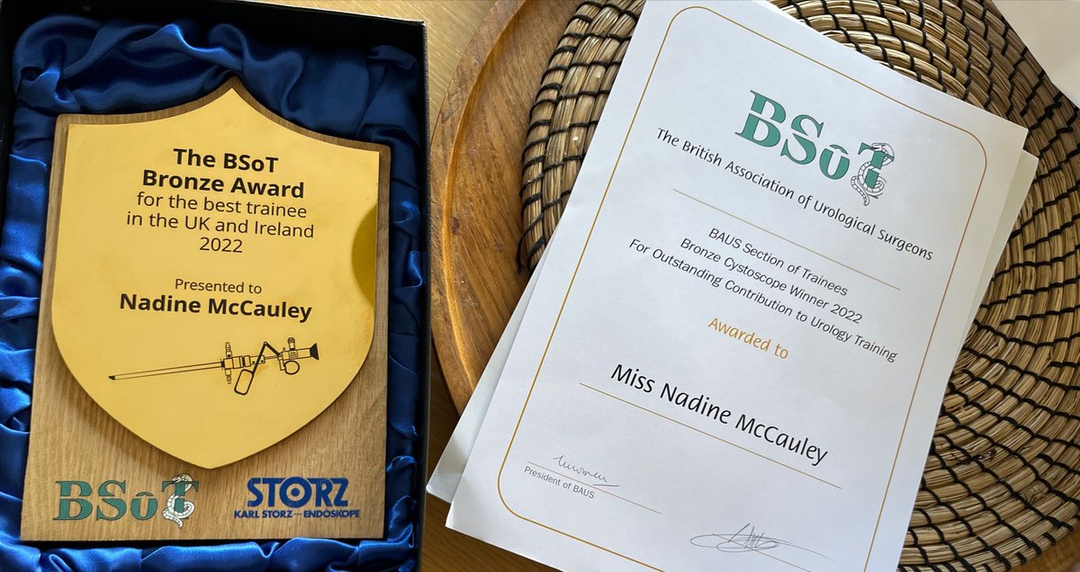 Proud moment for Welsh Urology! Well done Nadine👏👏👏
⁦<a href="/BAUSurology/">BAUS</a>⁩ ⁦<a href="/BSoT_UK/">BSoT</a>⁩ ⁦<a href="/nadine_mccauley/">Nadine</a>⁩