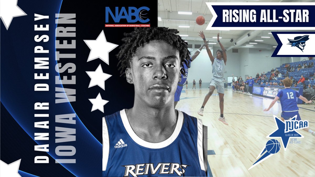 NJCAAMBBCoaches's tweet photo. 🚨Rising All-Star Selection🚨

Danair Dempsey (@DDempsey25) of @ReiverMBB has been selected to the @NJCAAMBBCoaches Rising Stars Class of 2⃣0⃣2⃣3⃣ presented by @NABC1927 in Council Bluffs!

💫53.6 FG%
💫83.3 FT%
📍Papillion Lavista, NE

#NJCAARisingStar💫 https://t.co/z20BcxtoHM