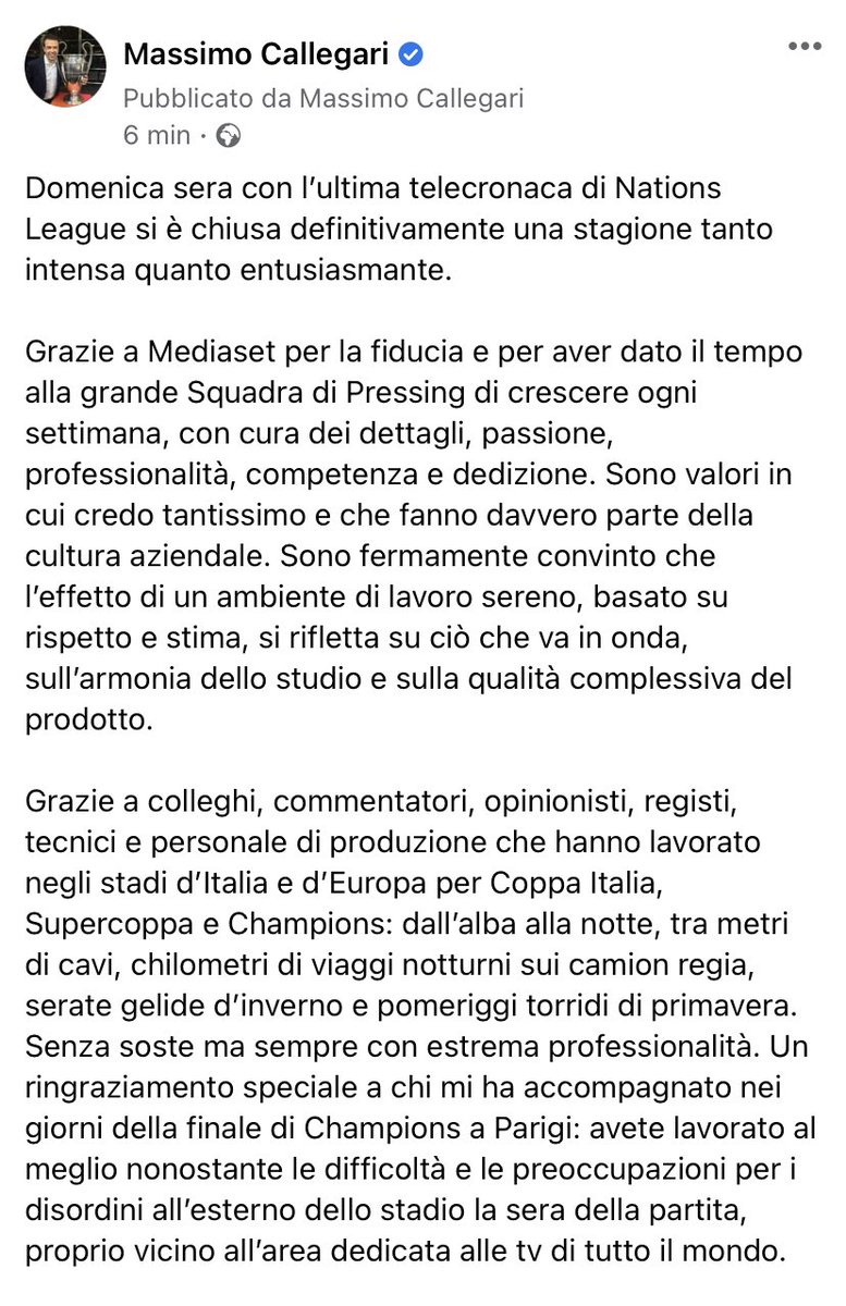 Massimo Callegari tweet media