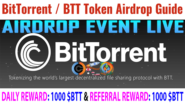 CryptoExngIndia's tweet photo. #TronLink #BitTorrent #AirdropPool of 500 Billion #BTT Tokens Free!

❇️ Follow Steps: "https://t.co/k7RvwnBlSC"

#FreeAirdropCrypto #TronLink #TronLinkPro #TronLinkWallet #BitTorrentAirdrop #BttAirdrop #BttTokenAirdrop #Airdrop #CryptoAirdrop #TRON #TRC20 #CryptoCurrency #Crypto https://t.co/9PbhlE7sKv