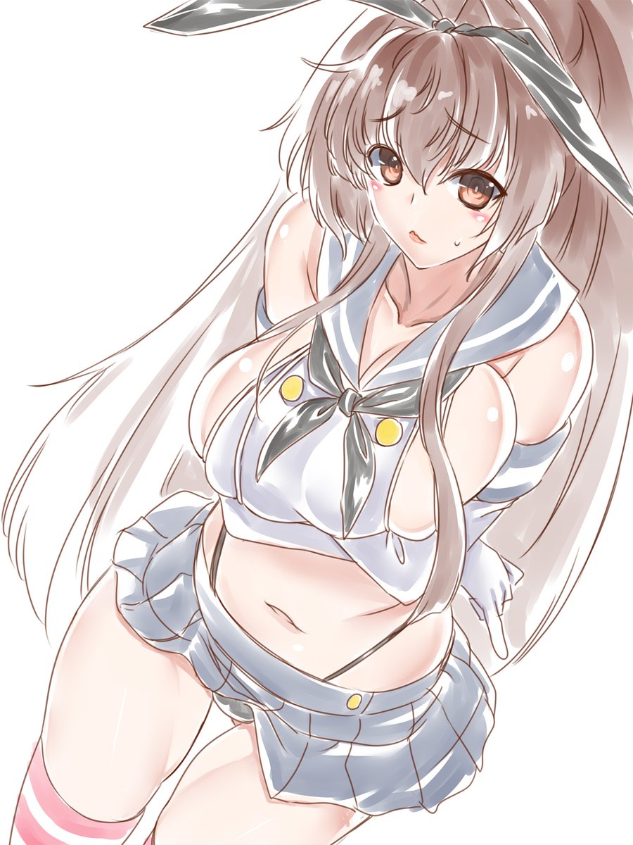 Д◎) お題大和 …改二関係なくない?(イッテハイケナイ
> 大和改二記念に、島風服の大和お願いします 
#艦これ 
#大和さん
#odaibako_hakkai8 https://t.co/37uvoapX6o 