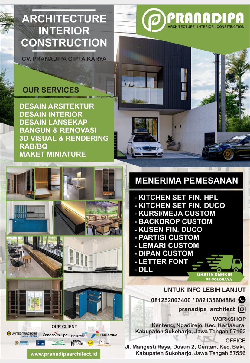 Architecture - Interior - Construction Bases Sukoharjo &amp; Solo #Interior #JasaInterior #KitchenSetSolo #JasaMaket #MaketMurah #KitchenSer #InteriorSolo #Kontraktor #KontraktorInterior #HPLSolo