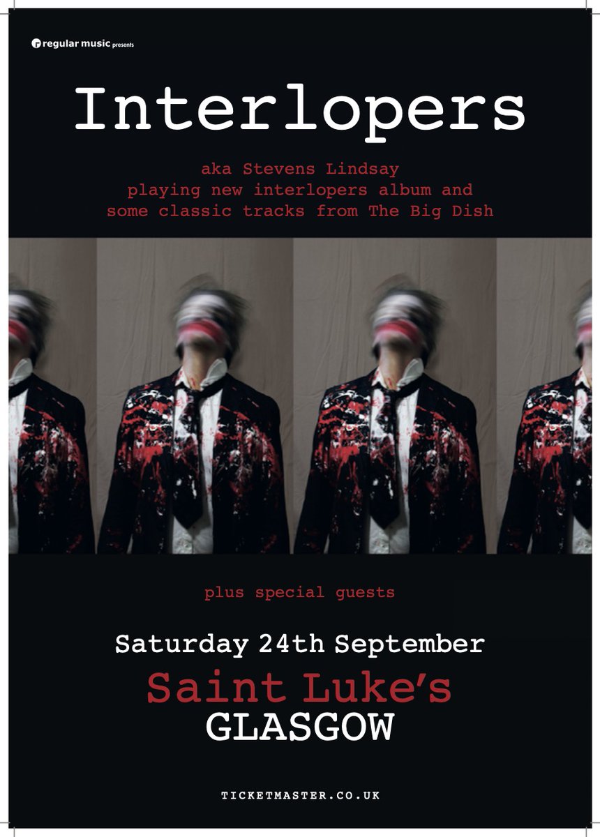 InterlopersMusic (@intrelopers) on Twitter photo Big Announcement 📣
Interlopers is a Headliner at <a href="/stlukesglasgow/">Saint Luke's</a> on the 24th of September!
Tickets on sale this Friday! Big Announcement 📣
Interlopers is a Headliner at <a href="/stlukesglasgow/">Saint Luke's</a> on the 24th of September!
Tickets on sale this Friday!