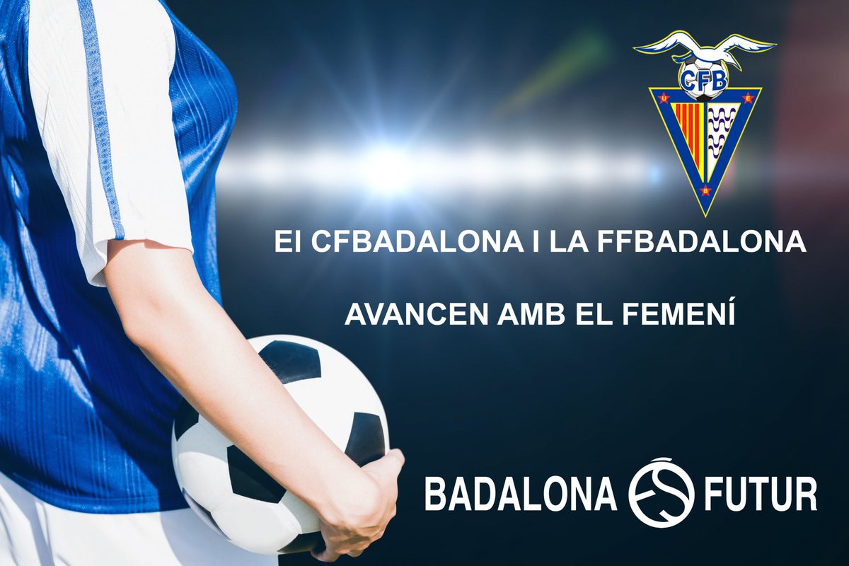 cfbadalonasad's tweet photo. ✅ Èxit total de la secció femenina: ja hi ha 60 jugadores inscrites ✍️

⚽️ De l’1 al 7 de juliol, proves per a tothom qui ho vulgui. I la temporada vinent sense pagar quota! 😏

📌https://t.co/2WipF2jpFj

#BadalonaÉsFutur https://t.co/t0siNzHBQY