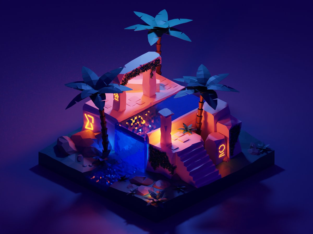AaronMAI_3D's tweet photo. Finished episode 3 "Ancient Ruins" of @polygonrunway's "Become a 3D illustrator" course
#lowpoly #Blender3d #blender #3dmodeling #3D https://t.co/3FVzYxa45R