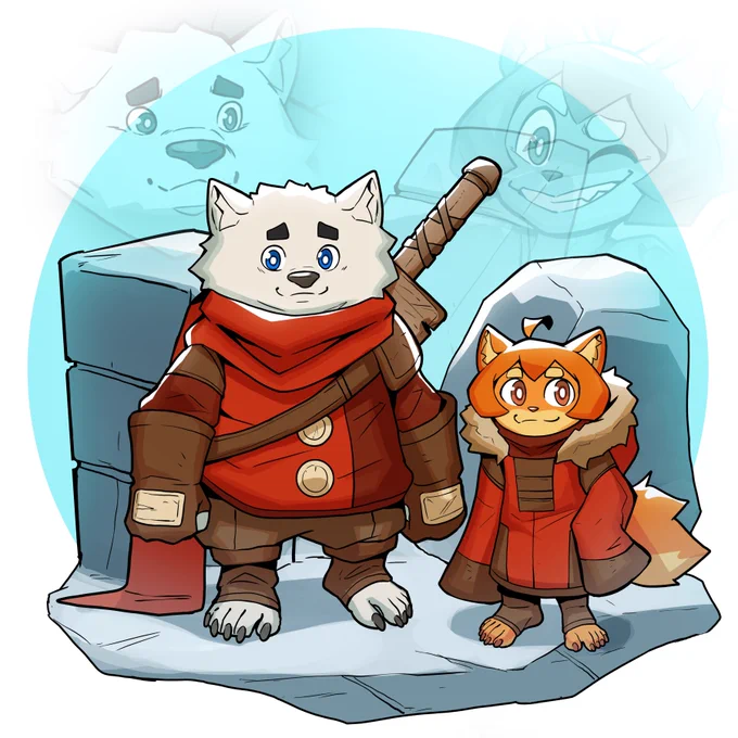 🐶 Maci and Bruno are childhood friends (Puppy Knight RPG?) 