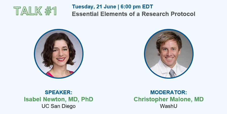 SIO_Central's tweet photo. NEXT WEEK: Join SIO for Talk Tuesdays, a brand new lecture series beginning on 21 June! The first of 6 lectures, “Essential Elements of a Research Protocol” will be presented by Isabel Newton and Christopher Malone. Register now: https://t.co/ukhANzLkk7 @theIIMD @ChrisDMaloneVIR https://t.co/el88Z9Mby4