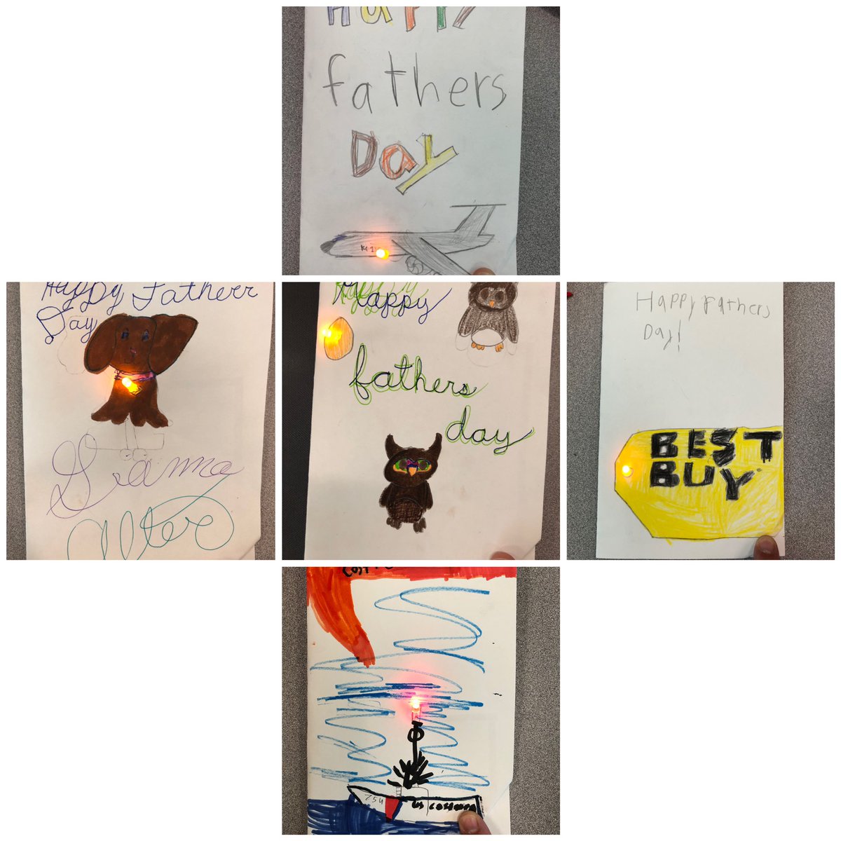 Today our 🌶s used <a href="/Makerspaces_com/">Makerspaces.com</a> paper circuits for some #FathersDay cards! Thanks @nober_techclass for sending our way!! 🤙🏽