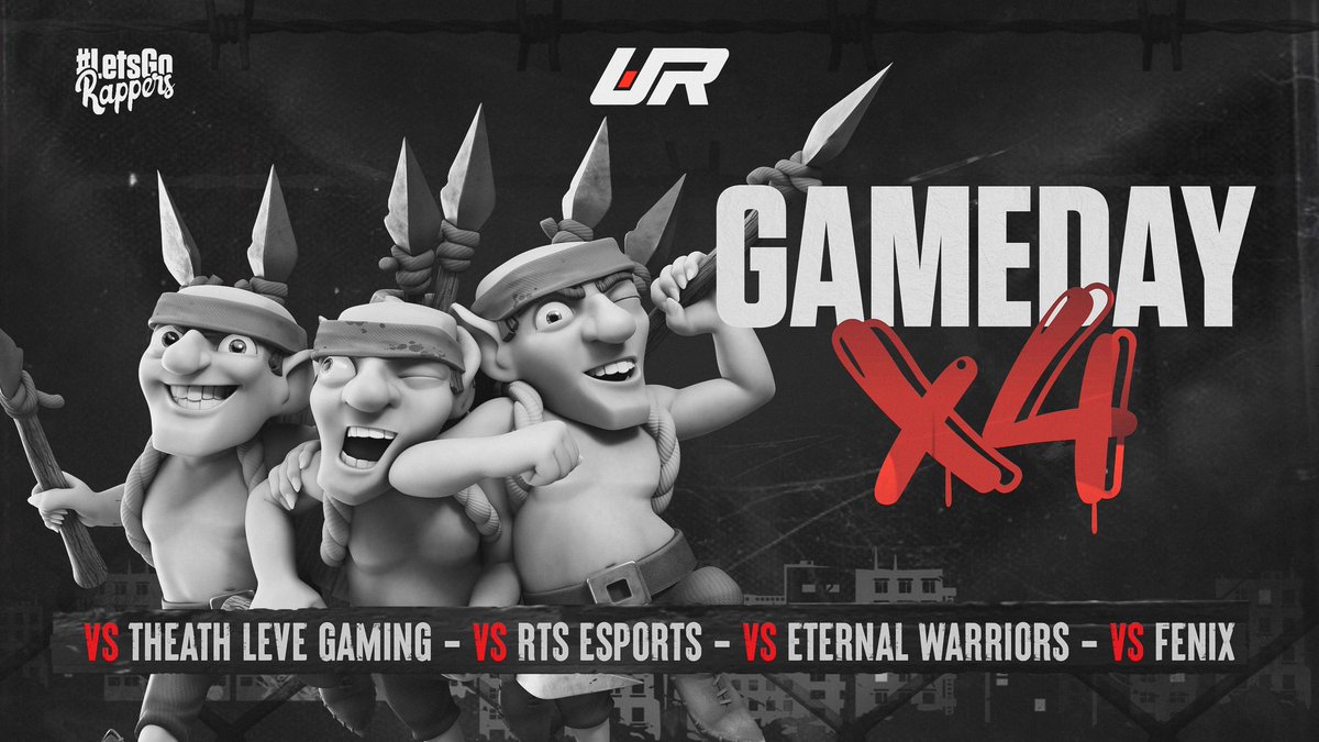 #ClashRoyale | MatchDay 

¡Están listos para las batallas!

Daremos el mejor flow en cada formato y escenario donde nos encontremos. 🔥

🆚️| @RTS_eSportCR
🆚️| <a href="/ThreatLevelGG/">Threat Level Gaming</a>
🆚️| <a href="/E_Warriors2022/">🔱 Eternal Warriors 🔱</a>
🆚️| @Fenix_eSports1 
⏰️| 14:00 15:00 20:00 22:00 🇵🇪

#LestGoRappers 🎙