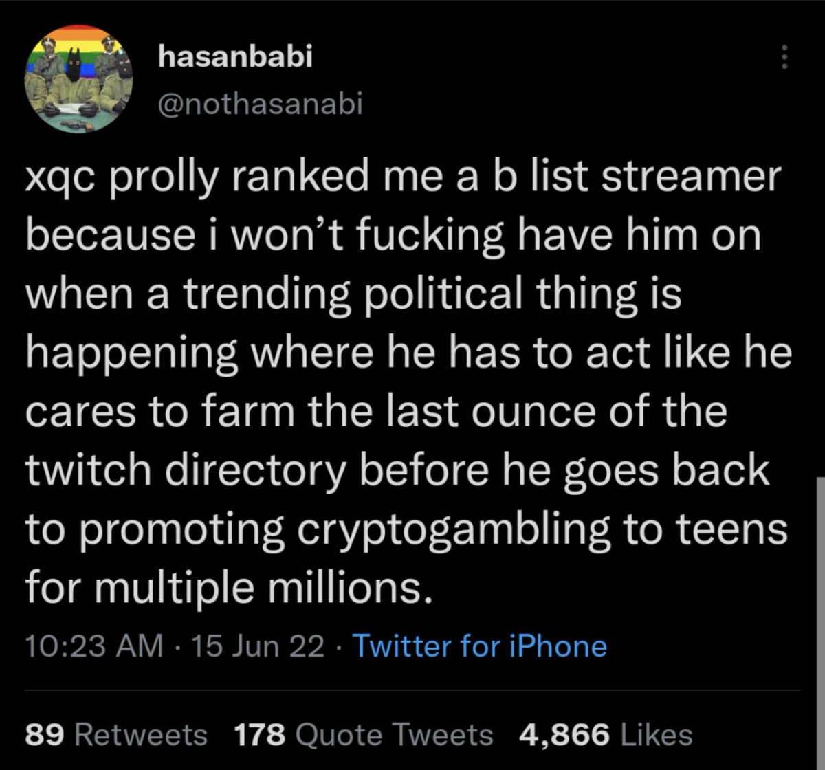 xQc ranks himself as the “Face of Twitch” on his final streamer tier list