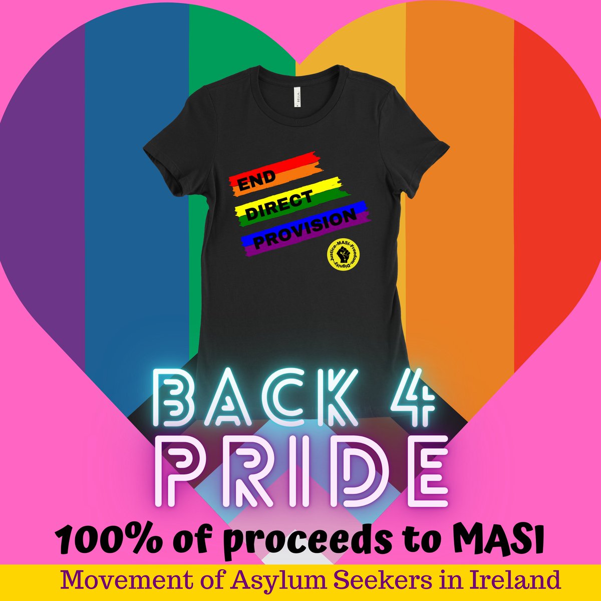 ceg_ceghead's tweet photo. BACK TO BUY 4 PRIDE MONTH
PLEASE SHARE FAR &amp; WIDE
All proceeds go to MASI in supporting those living in Direct provision. THIS STILL NEEDS OUR ATTENTION &amp; SUPPORT.
https://t.co/dfrQxM4RYb
#pridemonth #pridetee #directprovision @masi_asylum  @BulelaniMfaco @donnahsvuma @WeeMissBea https://t.co/XRIqWVmAht