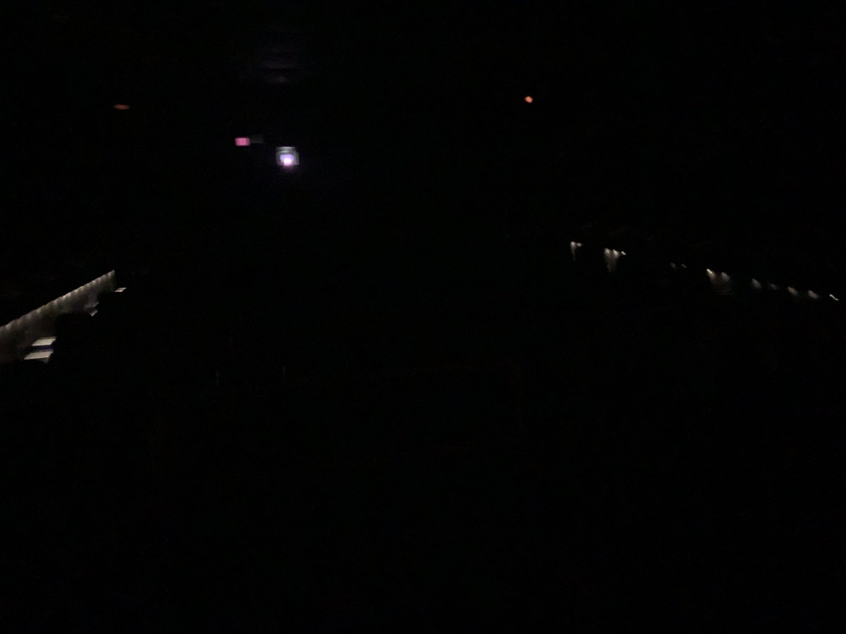 davidneallevin's tweet photo. I HOPE I’m the only entity in this pitch black Top Gun preshow theater....
#theater8 #jamaicamultiplex #1230showing #remembeme #scary https://t.co/4lIoElAbMw