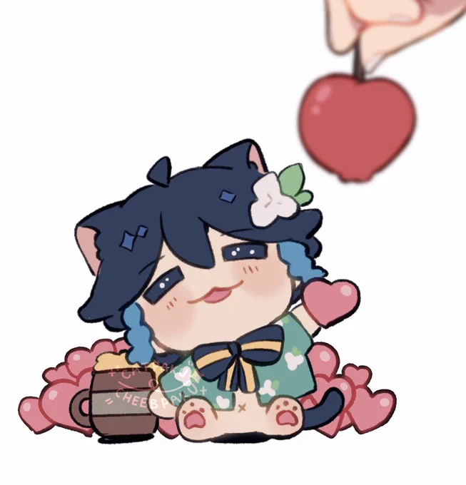 Happy birthday Venti! Would you give him a lil apple? 