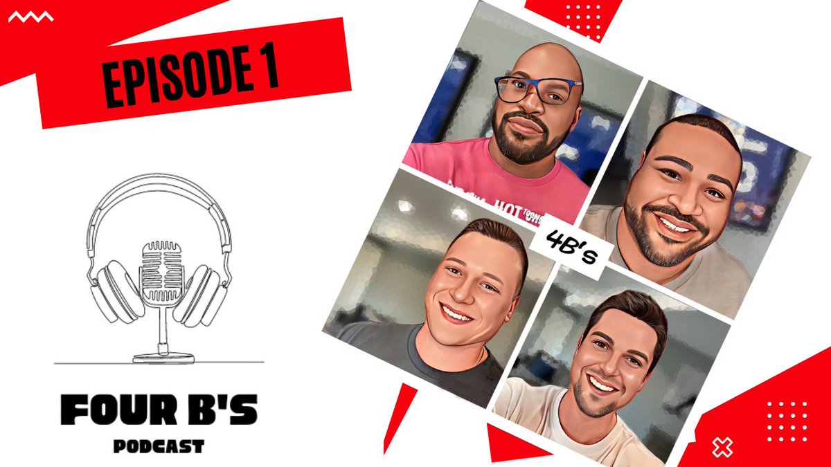 FourBspod's tweet photo. ๐จ๐จEp.1 Just Dropped๐จ๐จ Go and watch on YouTube with the link below. #4Bs #FourBsPodcast https://t.co/mp5guDAAaZ https://t.co/y2phPyB9H5