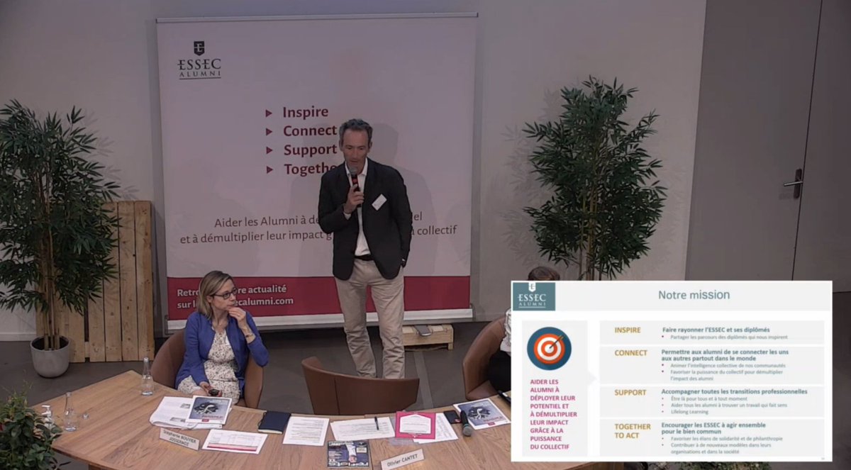📣 ASSEMBLÉE GÉNÉRALE | Olivier Cantet (E87) Président d'<a href="/essecalumni/">ESSEC Alumni</a> présente les piliers stratégiques de l'Association (Inspire, Connect, Support, Together to Act) que vous pouvez découvrir dans notre rapport d'activité 2021 : essecalumni.com/page/rapport-d…