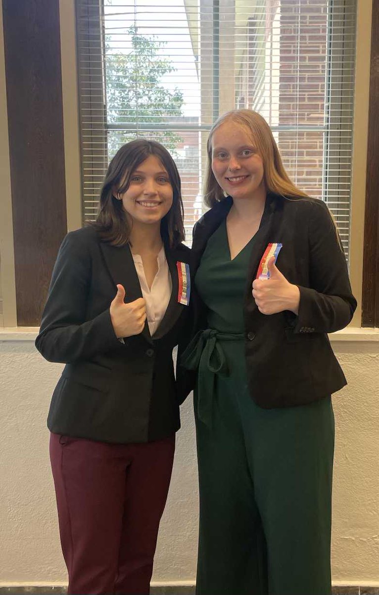 Congratulations to Mia Powell and Carmen Myers for making it 9 Rounds in Policy Debate at the NSDA National Tournament!! They will be given awards tomorrow for being top 32 in the Nation!! So proud of both you!!!