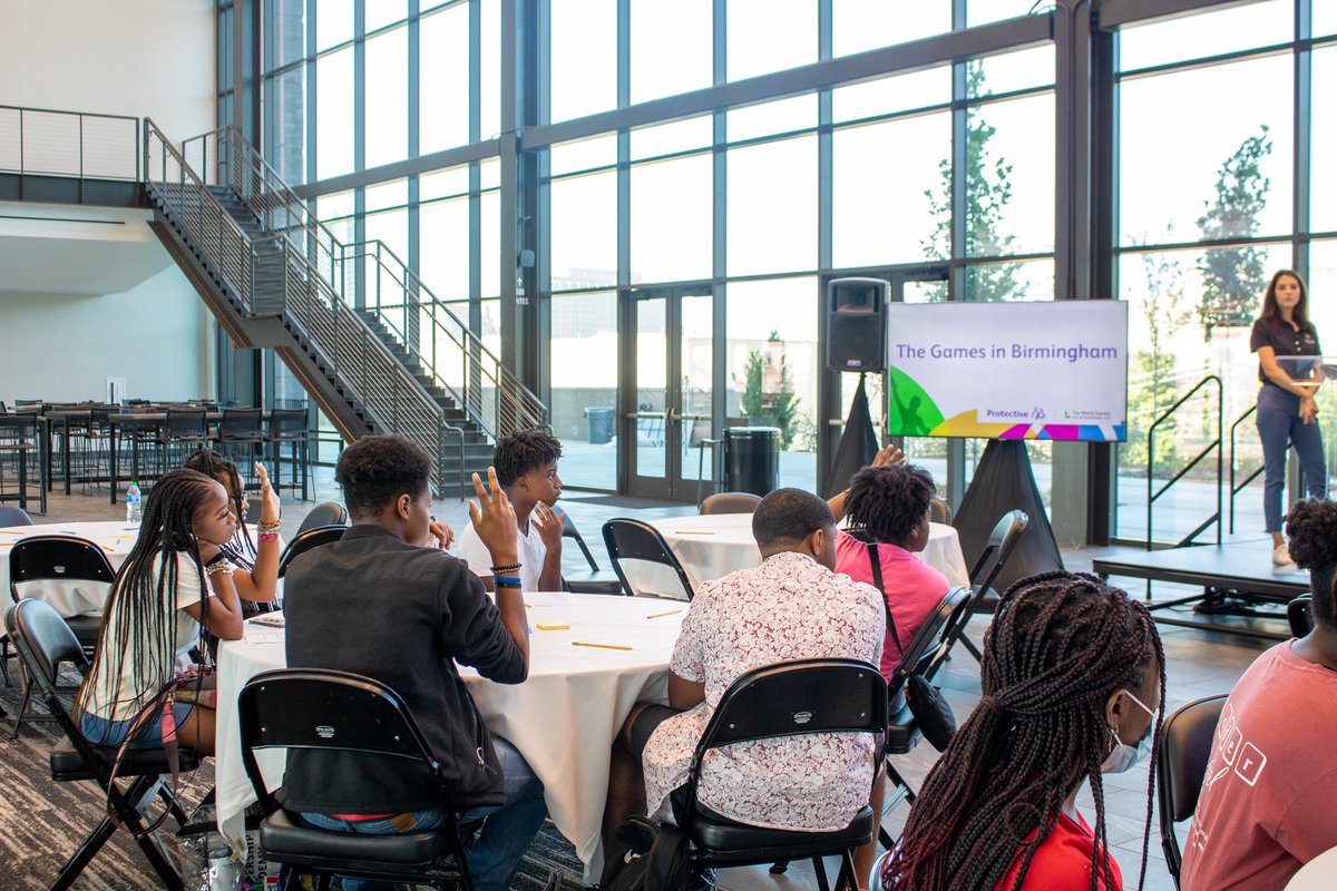 ProtectiveLife's tweet photo. This week we're hosting Leadership Academy, a two-day workshop for a select group of Birmingham City and Jefferson County School students to discover the ins and outs of bringing @TWG2022 to the Magic City. https://t.co/u3meJmWxhl