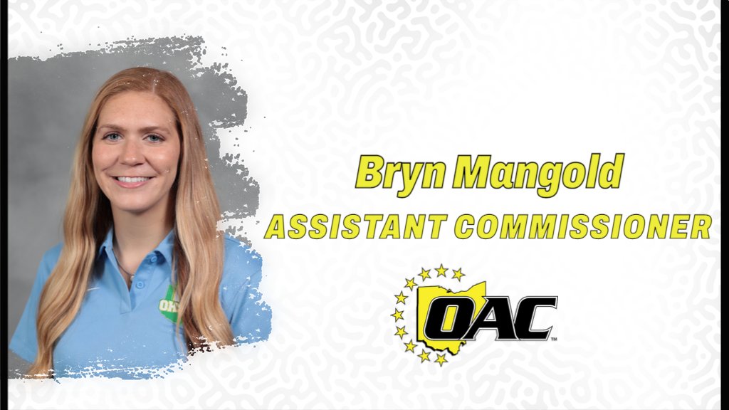 OHAthleticConf's tweet photo. Bryn Mangold will join the OAC as its first ever Assistant Commissioner
https://t.co/CGwCkYusZ8 #OAC https://t.co/JQ8VKNC1jC