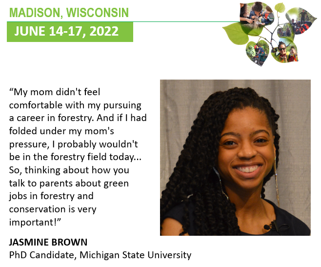 sfiprogram's tweet photo. "...If I had folded under my mom's pressure, I probably wouldn't be in the forestry field today...So, thinking about how you talk to parents about green jobs in forestry and conservation is very important!”
#PLTconf #SFIconf
- Jasmine Brown
PhD Candidate, @michiganstateu https://t.co/1GyclzQBDZ