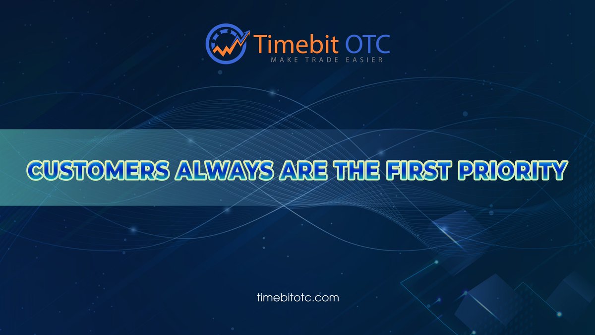 Timebit_OTC's tweet photo. 🔥 CUSTOMERS ALWAYS ARE THE FIRST PRIORITY OF TIMEBIT OTC🪐
💥 #Timebit #OTC has been and will try every day to provide customers with the most convenient and diverse experiences.
📲Experience now: https://t.co/oLXOno7qQ9 https://t.co/HbGimviX87