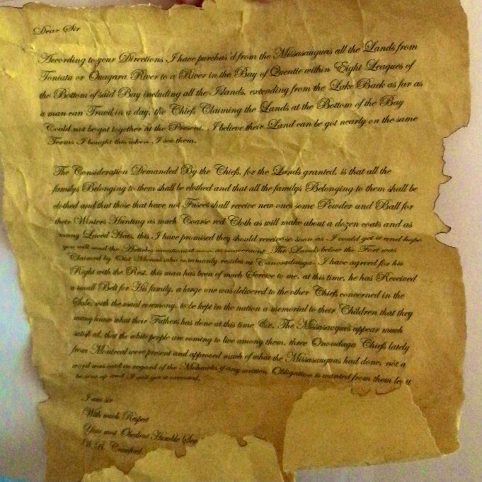 “Hey! Isn’t this letter hundreds of years old?!” Grade 5/6s learned about this letter made using yellow paper, coffee grounds and Crawford's 1783 claims to "purchasing" Kingston/Katarokwi. Inquiry + critical thinking = anti-colonial magic <a href="/MsKhasClass/">Erin K</a> <a href="/LimestoneDSB/">Limestone District School Board</a>