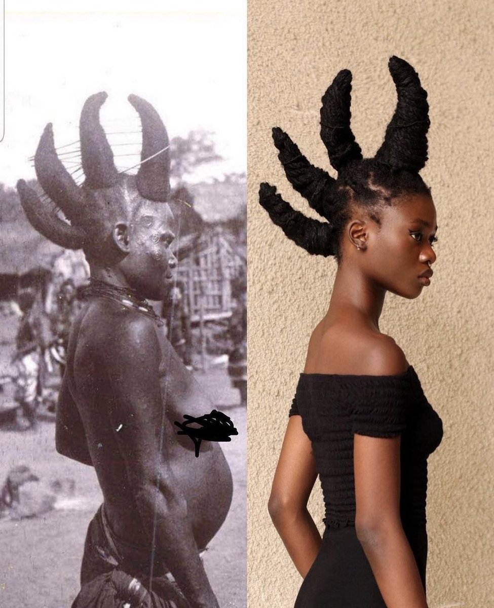 AfroStunnerz's tweet photo. Amazing hairstyles worn by African women before colonization recreated by @laetiky [Thread] https://t.co/Mu5y9bPoTa