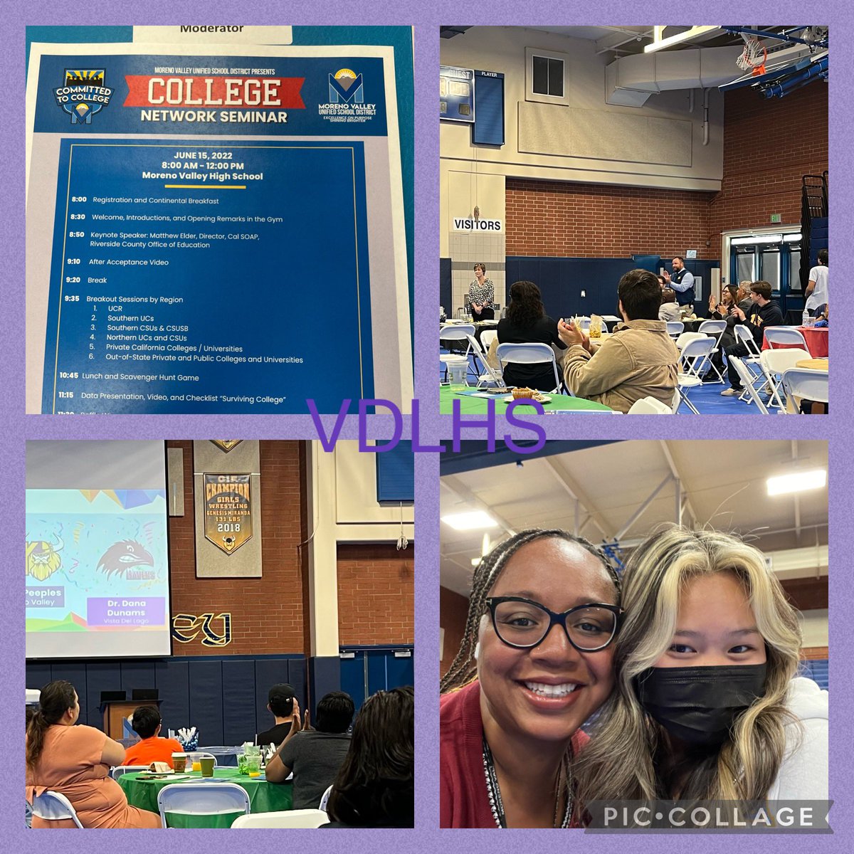 College Network Seminar with our recently graduated Seniors! Go Ravens! <a href="/WEAREVDL/">Vista del Lago HS 💜</a> @VDL_Principal <a href="/MorenoValleyUSD/">Moreno Valley USD</a>