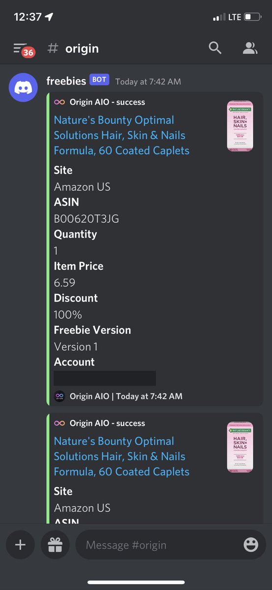 meelst3's tweet photo. So many checkouts today broke my web hook @Origin_AIO https://t.co/El2L42fcP0
