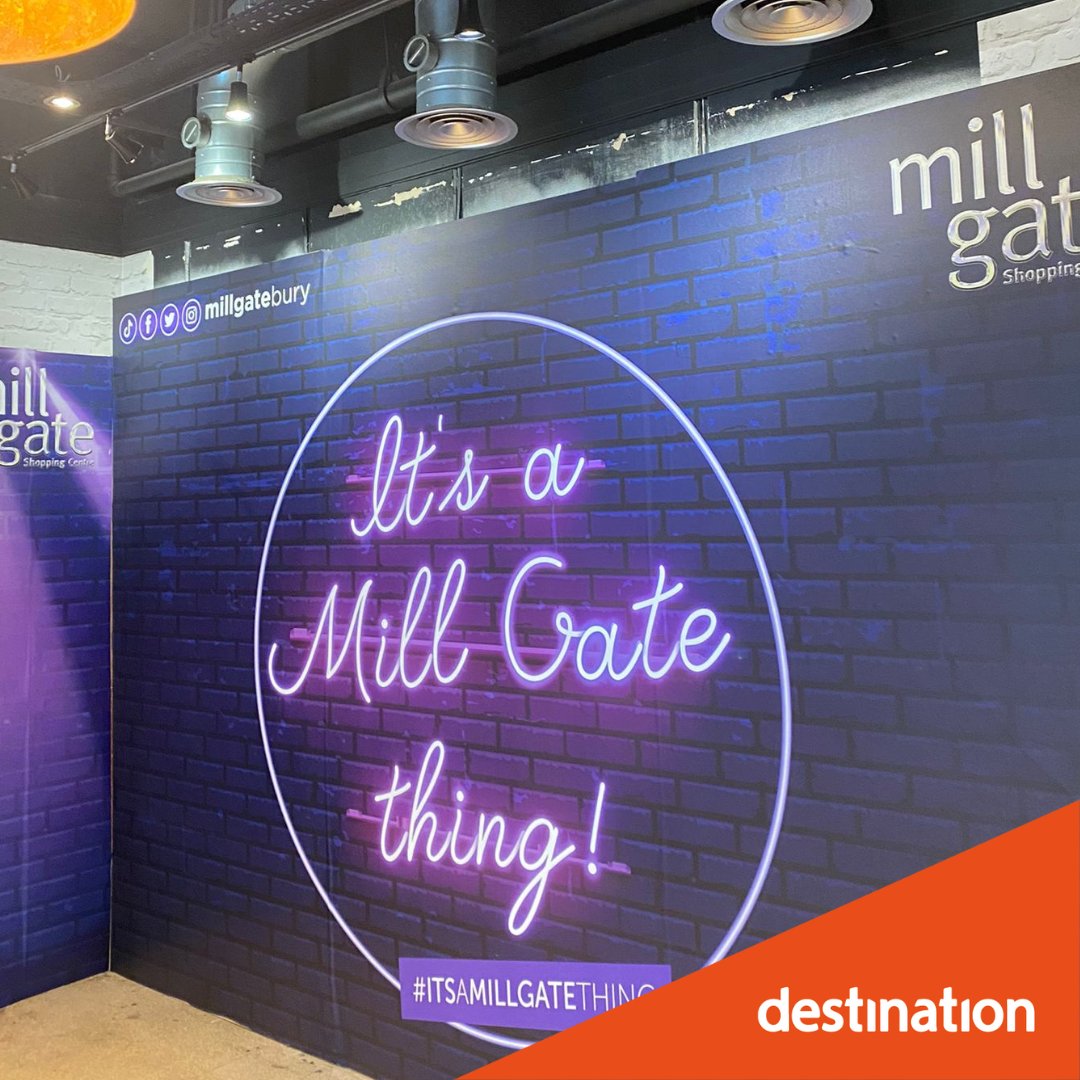 WeRDestination's tweet photo. If you need to take a moment to refresh, relax and recharge during your shopping trip at @MillGateBury , then visit ’It’s a Mill Gate Thing’ on Minden Parade! 

You can snap the perfect selfie in front of our stunning backgrounds, or even bring your mates for a TikTok dance off! https://t.co/jBYMn2ZBpd
