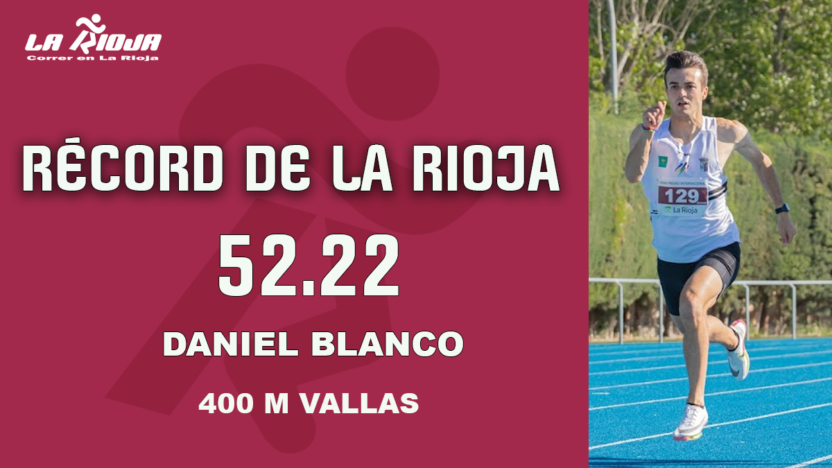 NUEVO RÉCORD DE LA RIOJA
Daniel Blanco acaba de batir el récord de La Rioja de 400m vallas en el Meeting Memorial José Luis Hernández de Pamplona 👏👏👏👏