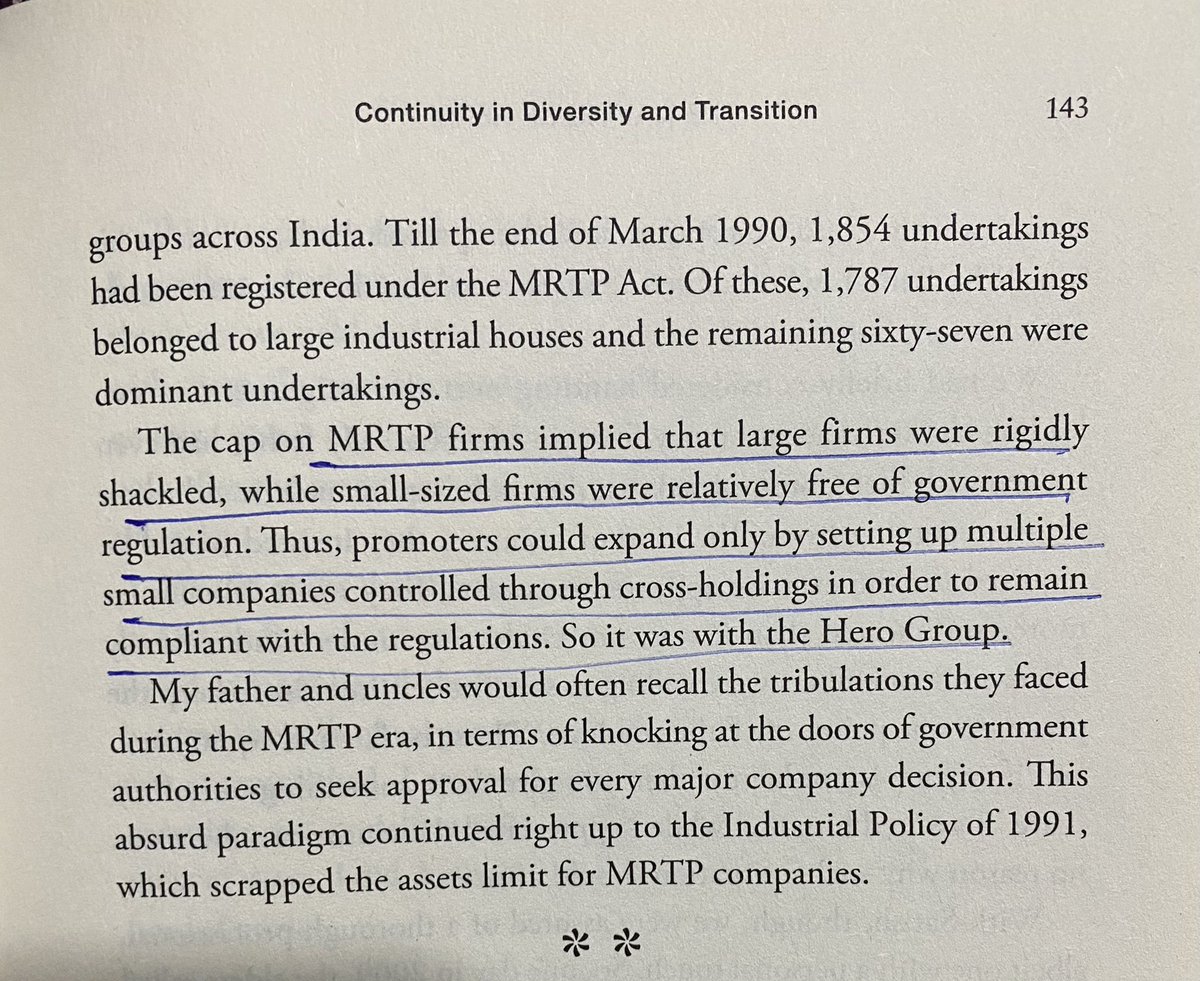 Vitdwesh's tweet photo. #themakingofhero
Reason why Old companies have so many Cross Holdings and Complex Shareholding Pattern.
Reason - MRTP ACT 1970s
Fore more details Read the Images https://t.co/gn2VfArOzC