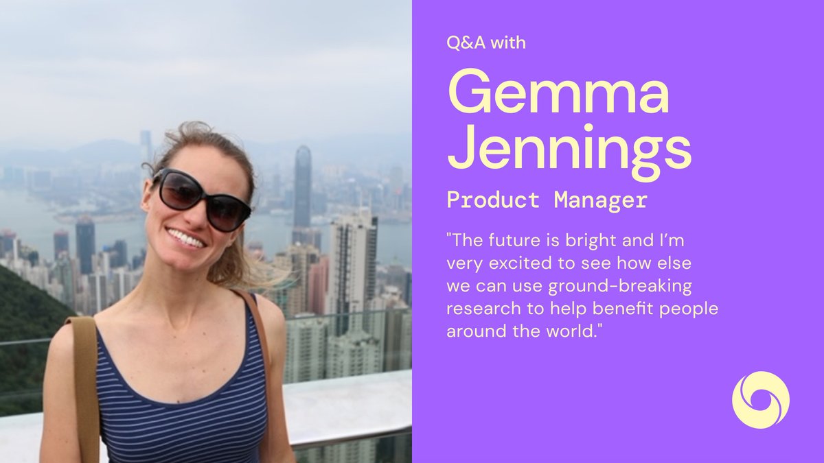 GoogleDeepMind's tweet photo. In today’s blog, Gemma from the Applied team discusses her presentation at the AI summit & the ways her team helps deliver our research to people everywhere: https://t.co/mMJl6U1Bf3 #LifeAtDeepMind https://t.co/QhtzCD95w6