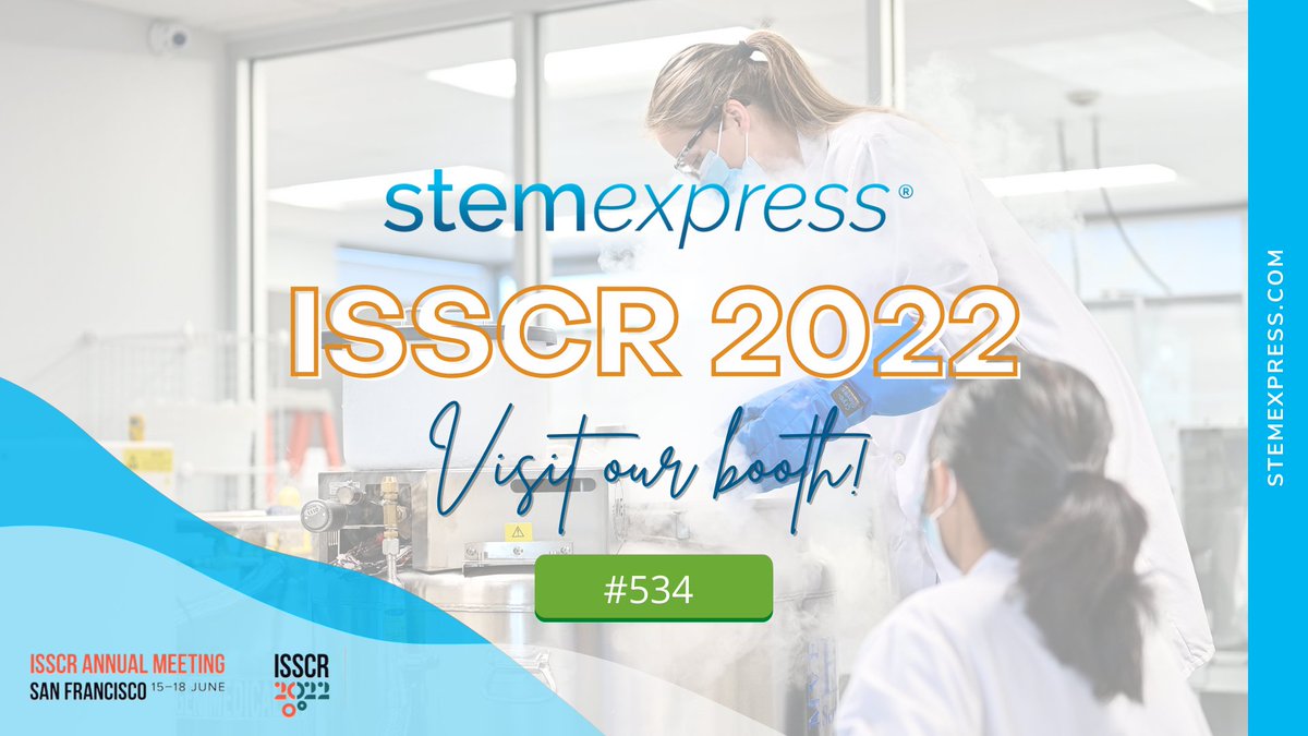CGT_Global's tweet image. Today is the day! 🥳

Stop by booth #534 at #ISSCR2022 to discuss the latest and greatest from StemExpress. We can't wait!

@ISSCR #ISSCR #StemExpress #SanFrancisco #Biotech #CellAndGene #CellAndGeneTherapy