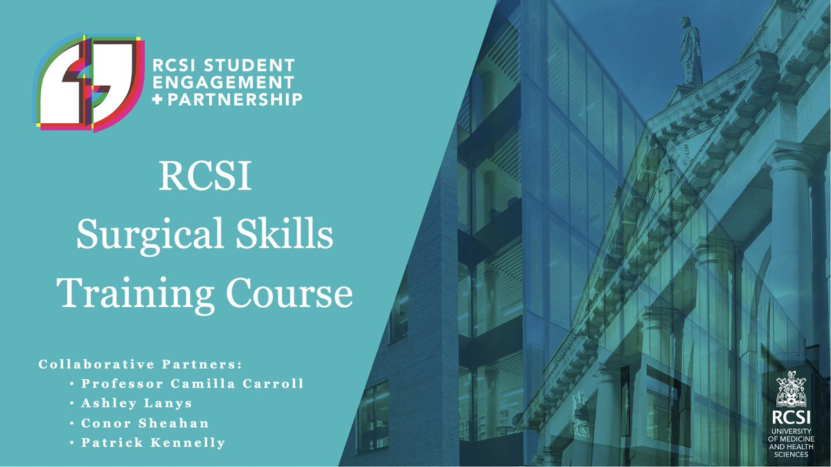 PatrickKennell7's tweet photo. Excited to embark on the development of a surgeon-led, university recognised, surgical skills training course for @RCSI_Irl students. A huge thanks to @RCSI_StEP for the support with this project ! @AshleyLanys @CamillaCarrol10 @ConorSheahan7 https://t.co/Ja5TabSNgJ