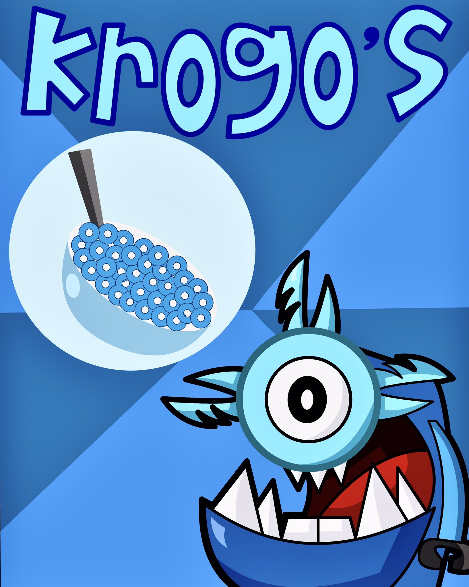 Miguel s Artwork Archives Miguel Arcos on X Here s the last of the poster that I drew for my Nate Drawing. Krog from Mixels has his own cereal called Krogo s It s pretty obvious