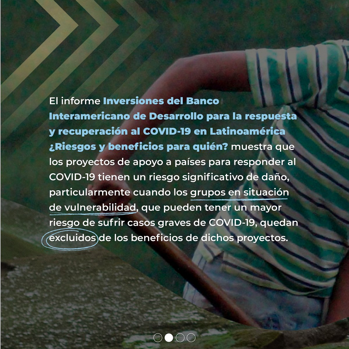 ambienteysoc's tweet photo. ¿Qué ha pasado con las inversiones del BID en respuesta al #COVID19? ¿Realmente se han tenido en cuenta a los grupos marginados? Todo esto y mucho más en el lanzamiento de nuestro nuevo informe ¡Inscríbete! 👉https://t.co/65kf3UFbPP 

🗓️ 16 de junio
⌚️ 10 a.m. COL / 12 p.m. ARG https://t.co/nBLJd9ge1A