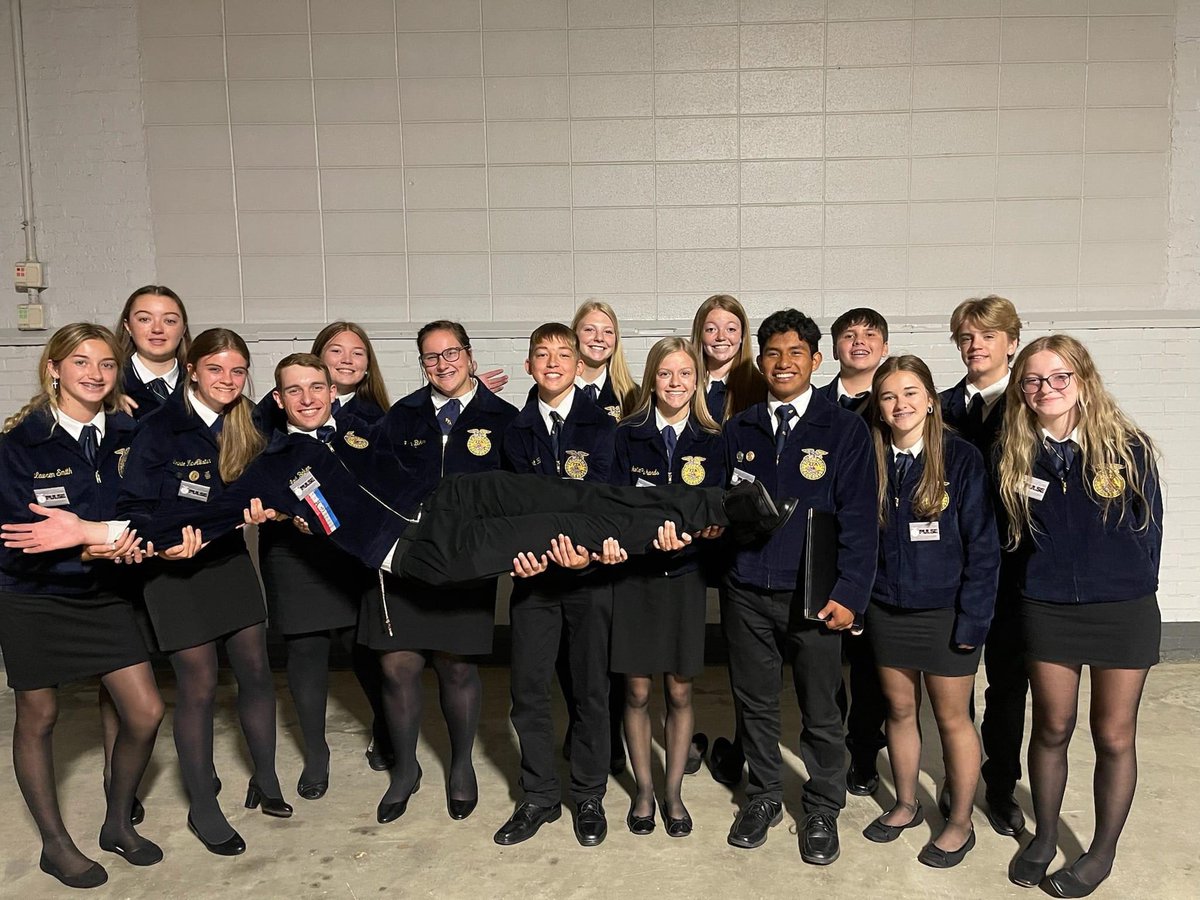 switzcoffa's tweet photo. Let's wish Levi some luck as he finds out the slate tonight for state FFA officer after the Hoosier Degree session of the 93rd State FFA Convention! https://t.co/1lUbOLx9YY