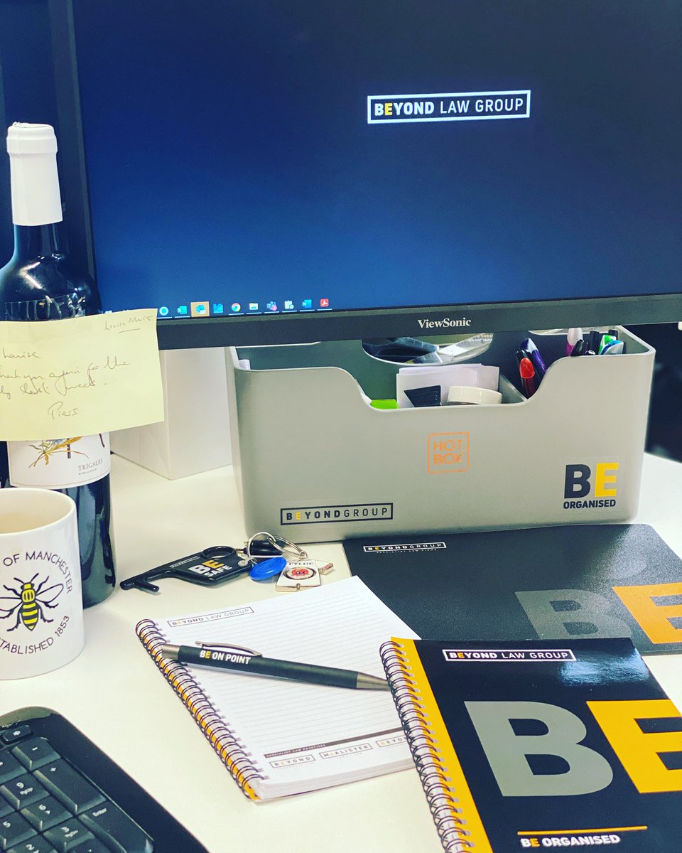 jlmuir77's tweet photo. BE on brand! ๐๐ค๐ Also had a very nice surprise when I found a bottle of wine waiting for me in my locker as a thank you gift from one of my lovely colleagues at @BeyondCorpLaw ๐ Iโve not opened it yetโฆ. promise ๐ท
#beorganised #beonpoint #behappy #besafe #beyondlawgroup https://t.co/zWb0bUyjwS