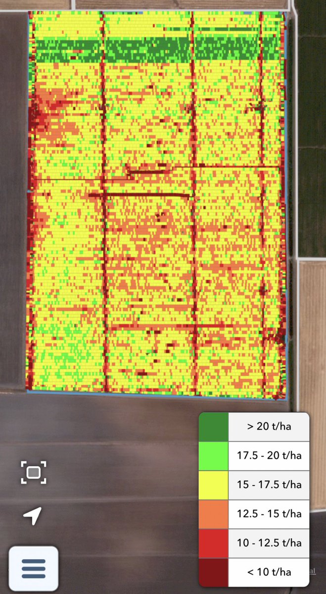 nalolugo's tweet photo. Una realidad: 20 TON/HA DE MAÍZ🌽
-Lote: 35 has
-Se puso una prueba de un nuevo híbrido
-Rendimiento: 16.3 ton/ha
LA SORPRESA: La franja del nuevo híbrido sobrepasó 20 ton/ha (nótese la franja verde en el mapa)
He ahí la importancia de elegir a conciencia el híbrido correcto👍🏻 https://t.co/8Z7RYdmpBt