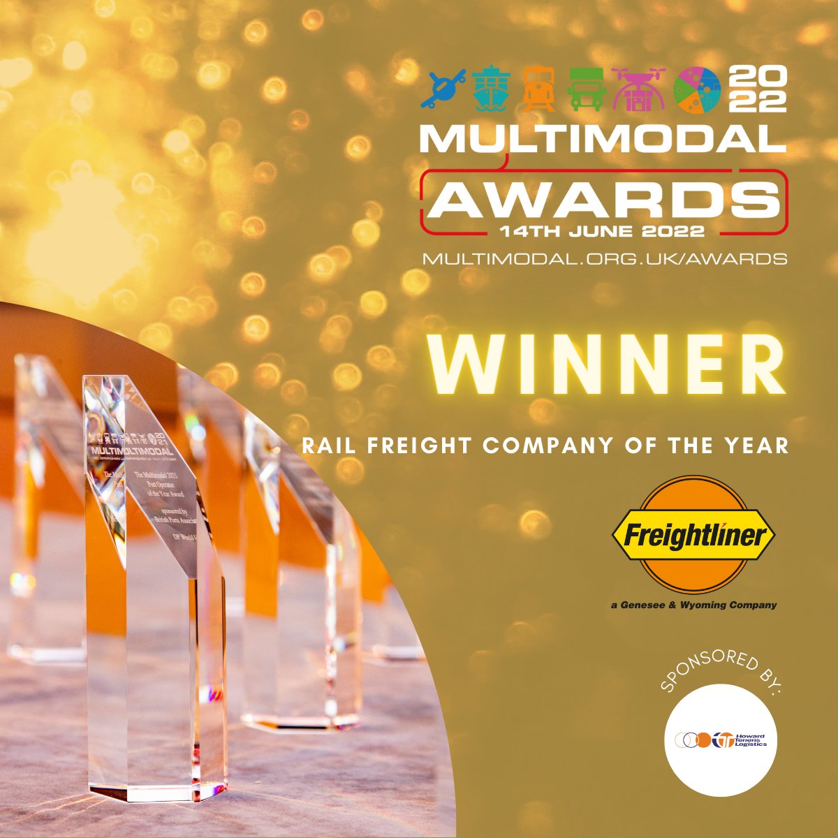 RailFreight's tweet photo. We're delighted to have won Rail Freight Operator of the Year @multimodal Awards 2022 making 5 wins since this category was introduced in 2016!
Credit to the fantastic hard work and dedication of the Freightliner team.
Congratulations Freightliner!
#intermodallogistics #winners https://t.co/sT3KmntbJD